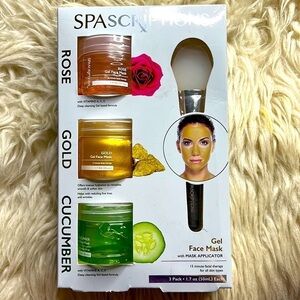 New in box, spa scription‘s gel, facemask three pack with applicator
